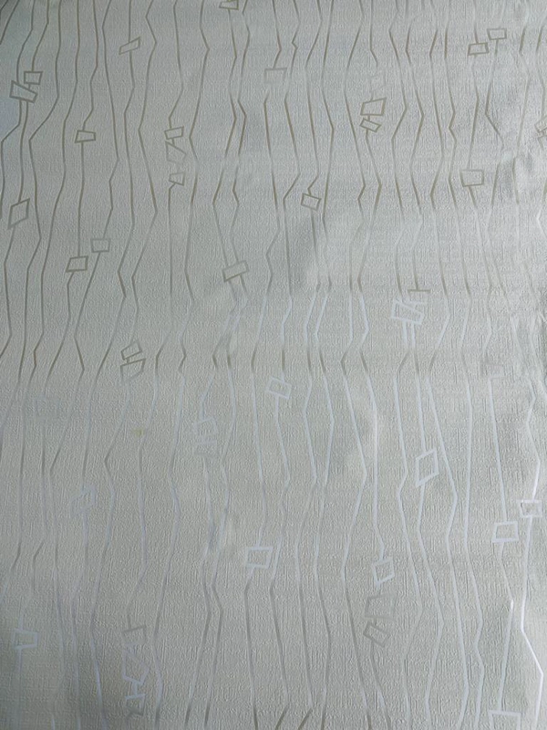 Krem Kare Çizgi Desenli Duvar Kağıdı 666137