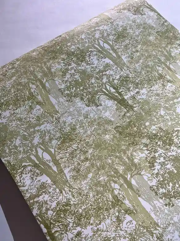 Sıra Ağaçlar Yeşil Duvar Kağıdı 112018