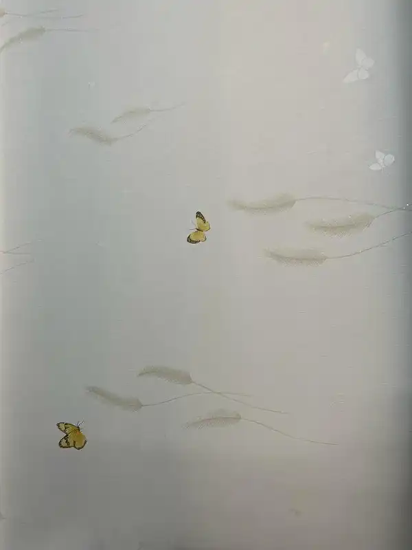 Kelebekli Krem Duvar Kağıdı 8810-11