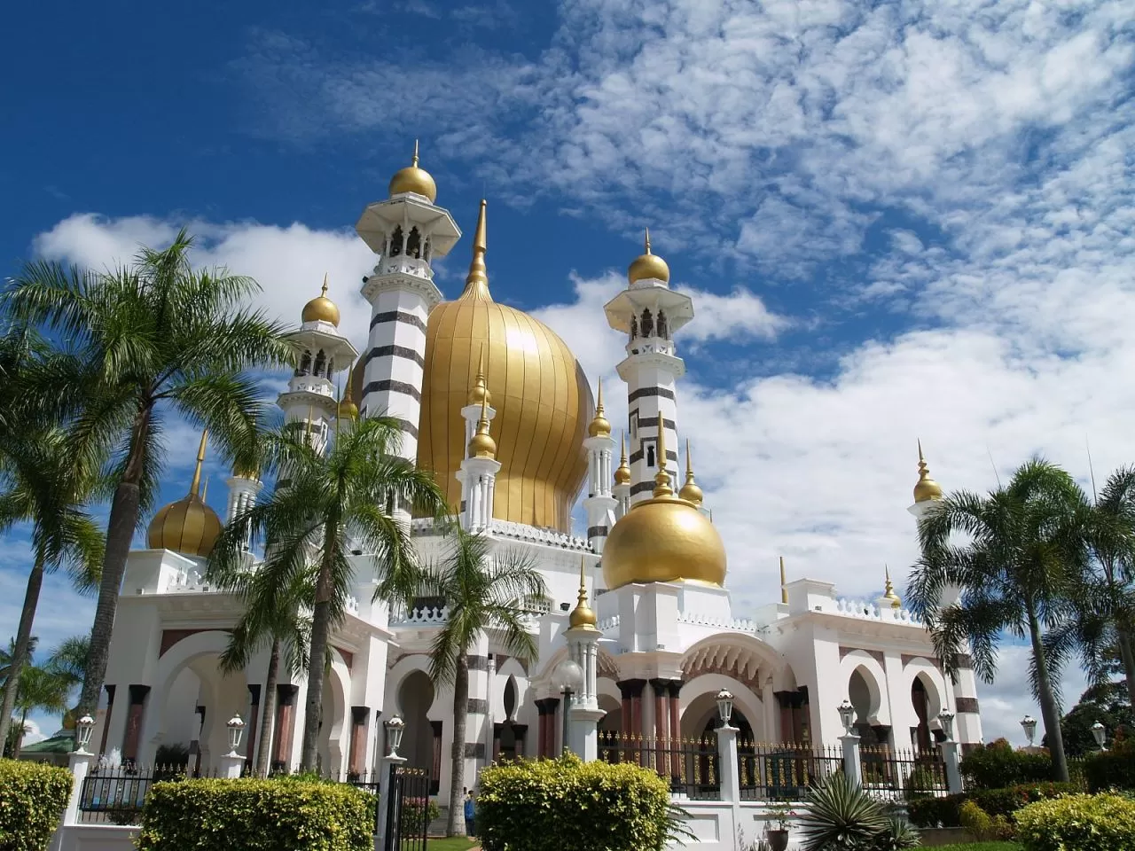 Kuala Kangsar Perak Malezya Ubudiah Cami duvar kağıdı