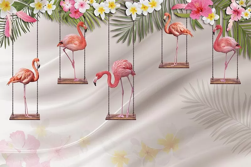 Salıncakta Sallanan Flamingolar