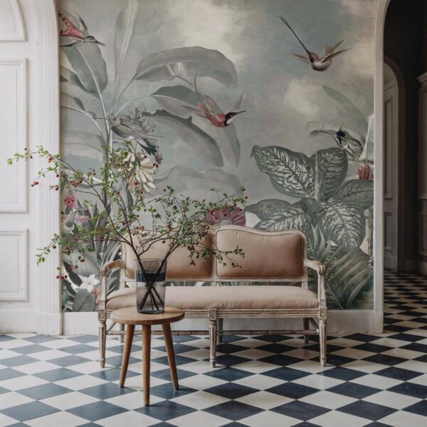 Cennet Kuşları Mavisi Duvar Kağıdı