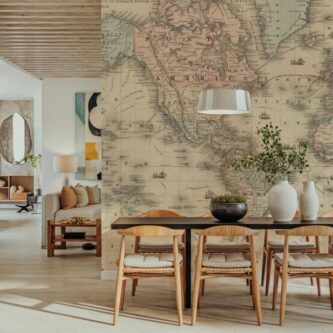 Colton'ın 1858 Dünya Haritası Duvar Kağıdı