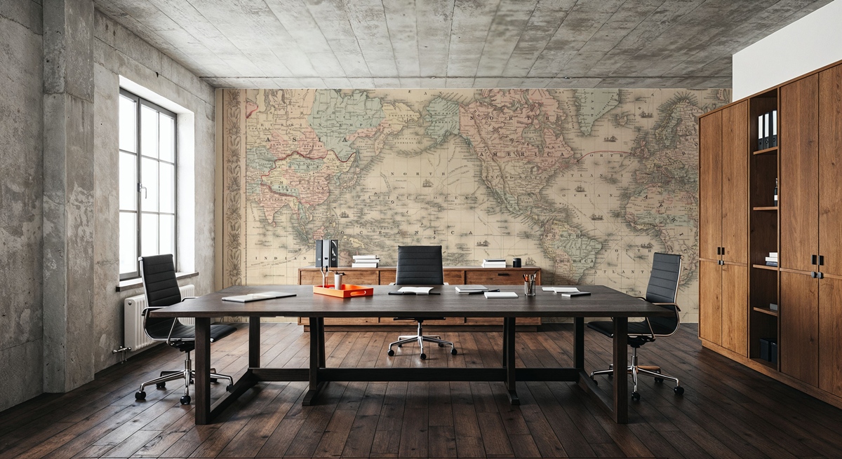 Colton'ın 1858 Dünya Haritası Duvar Kağıdı