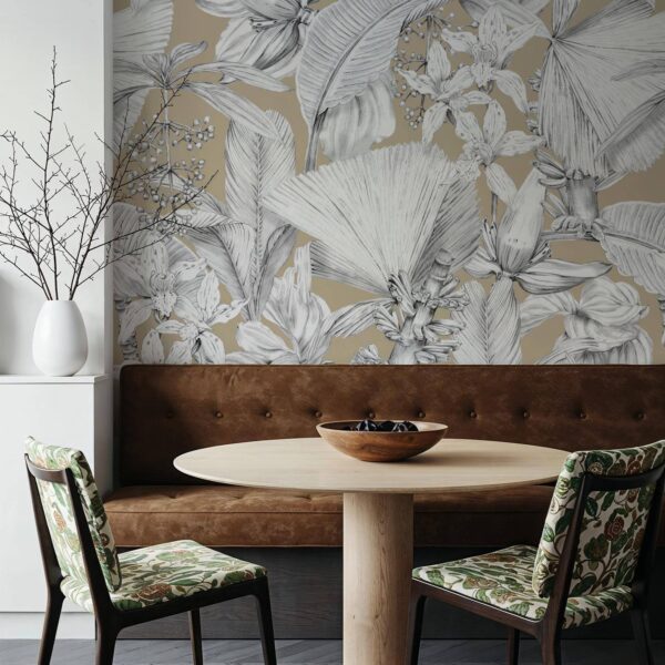 Egzotik Benekli Çiçekler Duvar Kağıdı