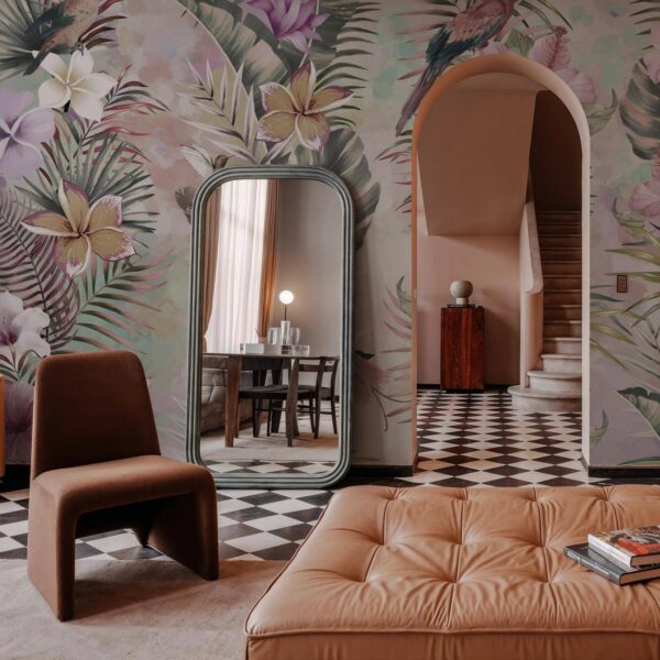 Egzotik Hava Palmiye Papağan Duvar Kağıdı