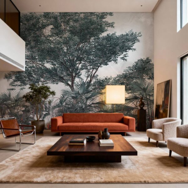 Eski Ağaç Koyu Bulutlu Duvar Kağıdı