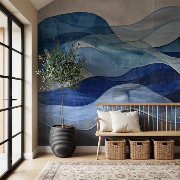 Kapitone Dalgalar Duvar Kağıdı