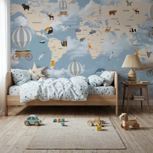 Macera Dünyası Haritası Duvar Kağıdı (1)