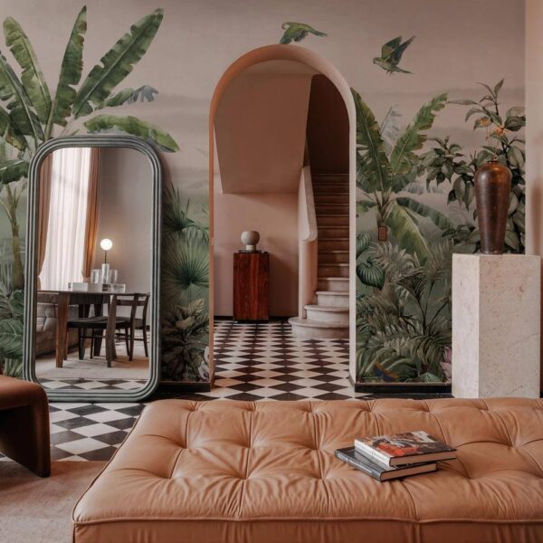 Muz Ağaçları Yoğun Yeşil Duvar Kağıdı