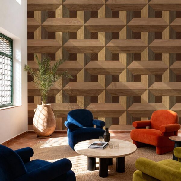 Örgülü Ahşap Duvar Kağıdı