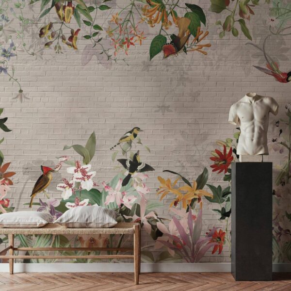 Orkide Zambak Tropikal Duvar Kağıdı