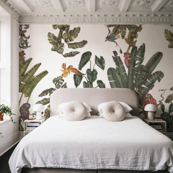 Papağanlar Ormanı Yeşil Duvar Kağıdı