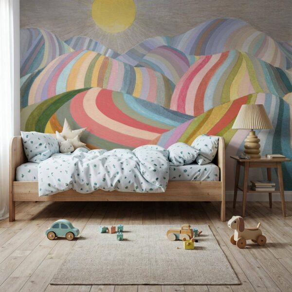 Pastel Dalgalar Duvar Kağıdı