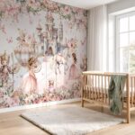 Prenses ve Şato Sihirli Krallık Masalı Çocuk Odası Duvar Kağıdı