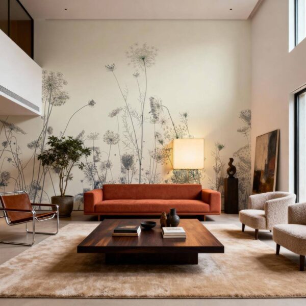 Ruh Hali Narin Kır Çiçekleri Duvar Kağıdı