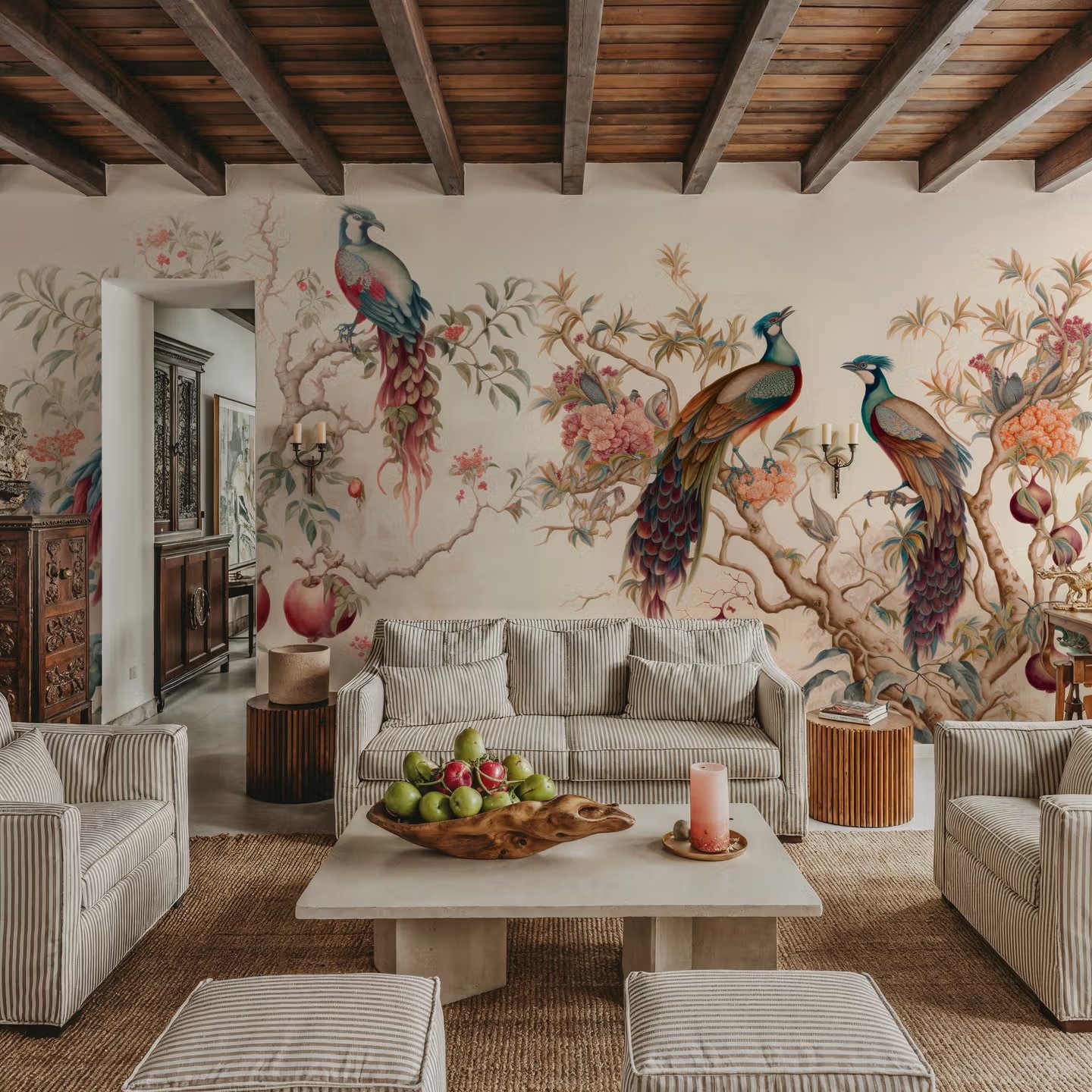 Saray Bahçesi Nar ve Sülün Duvar Kağıdı