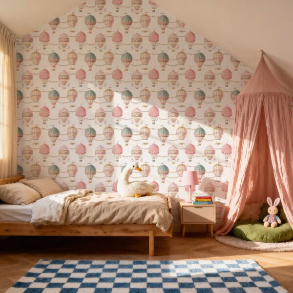 Sevimli Sıcak Hava Balonları Duvar Kağıdı (4)