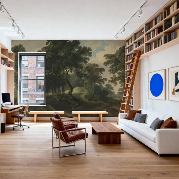 Tarihi Topraklar Orman Yeşili Duvar Kağıdı