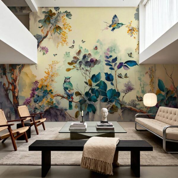 Tropikal Kuşlar Duvar Kağıdı