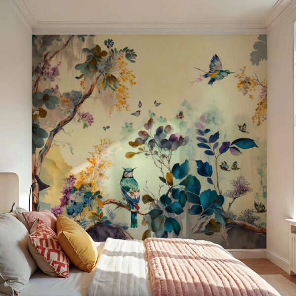 Tropikal Kuşlar Duvar Kağıdı