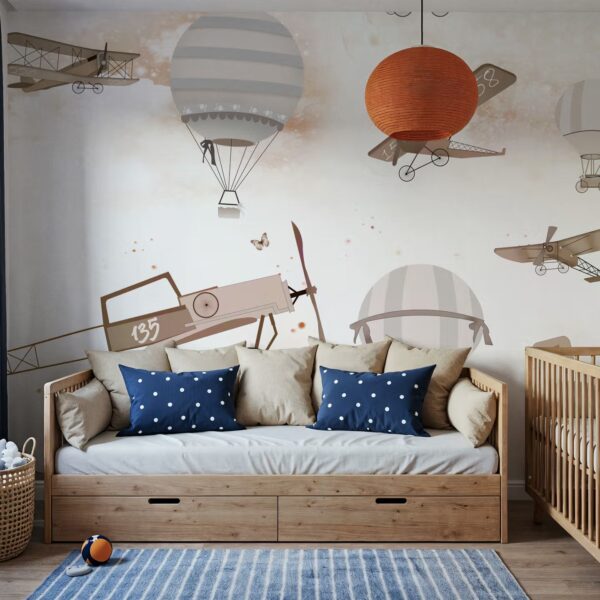 Uçak Ve Balon Benimle Uç Duvar Kağıdı (6)
