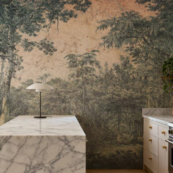 Vintage Gür Orman Duvar Kağıdı