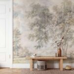 Zamansız Toprak Eskitilmiş Antik Manzara Duvar Kağıdı