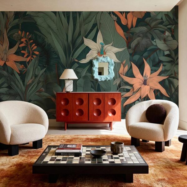 Zümrüt Yeşili Tropik Duvar Kağıdı