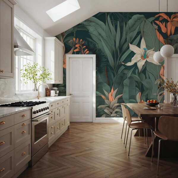Zümrüt Yeşili Tropik Duvar Kağıdı