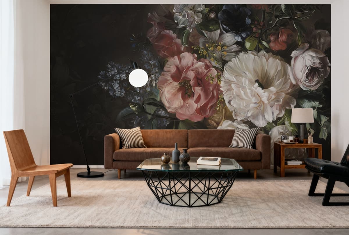 Çiçekli Duvar Kağıdı Modelleri