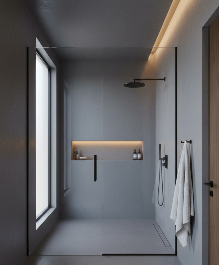Bambu Cizgili Kabartmali Bej Banyo Mutfak Duvar Kagidi Resim 15193Jpg