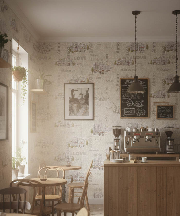 Cafe Harfli Sehirli Krem 16 M2 Duvar Kagidi 10362 1 Resim3 15268Jpg