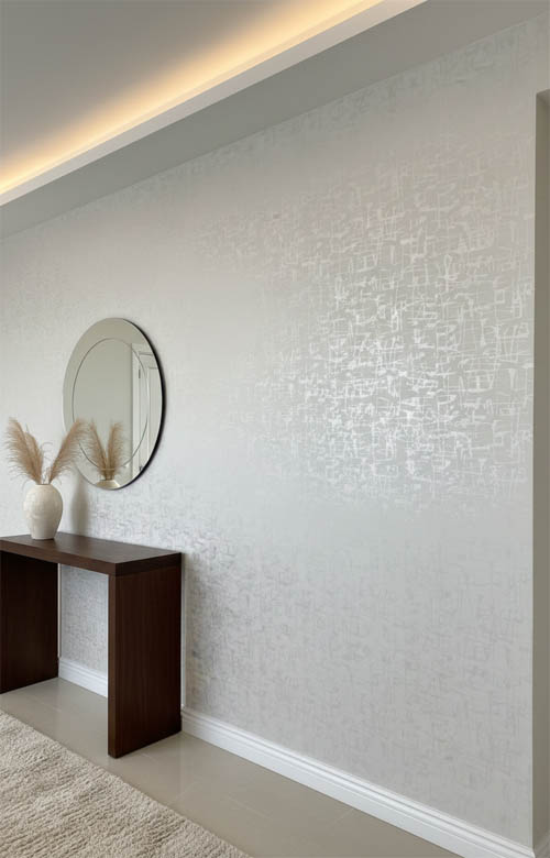 Cizgili Parlak Desenli Beyaz Banyo Mutfak Duvar Kagidi Resim3 15197Jpg