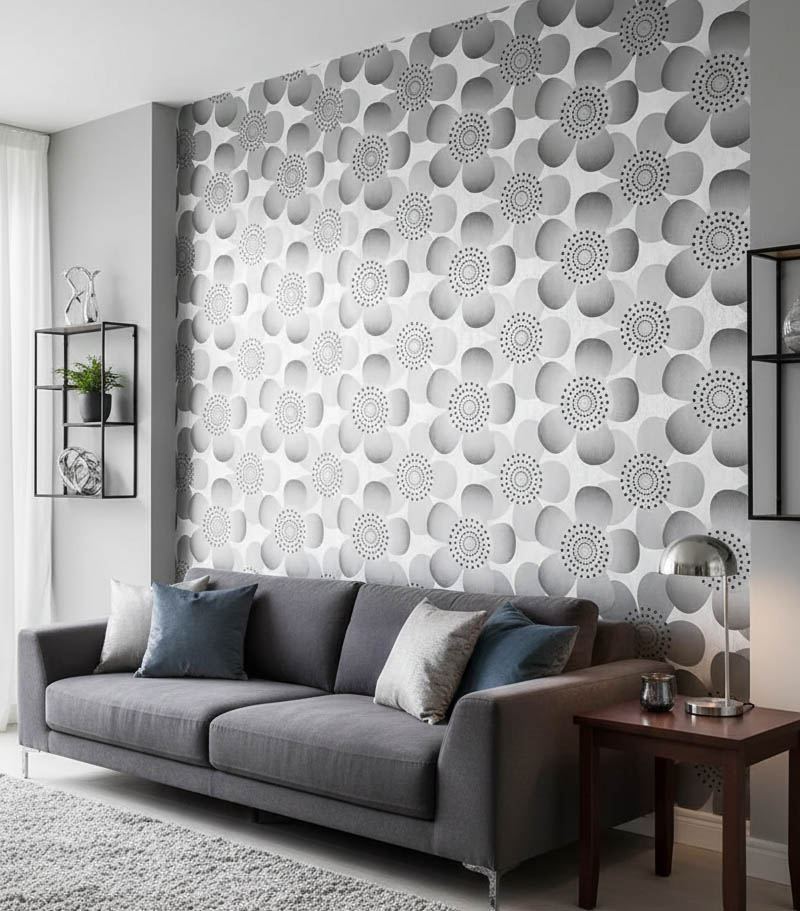 Kahve Tonlarinda Cicek Desen 16 M2 Duvar Kagidi 81192 Resim3 1479Jpg