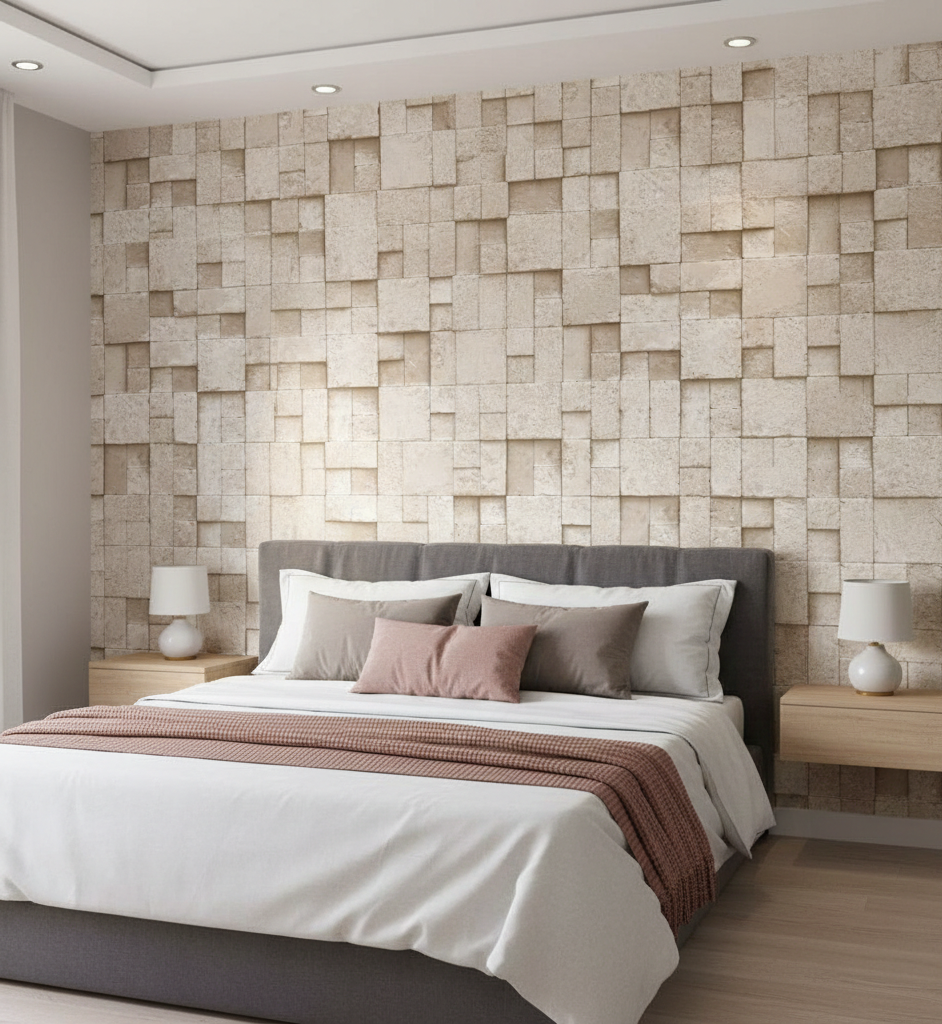 Kare Tas Desen Krem 16 M2 Duvar Kagidi 6755 2 Resim3 1512Png