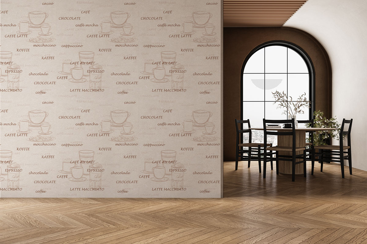 Moderninteriordesignofapartmentdiningroomwithtableand