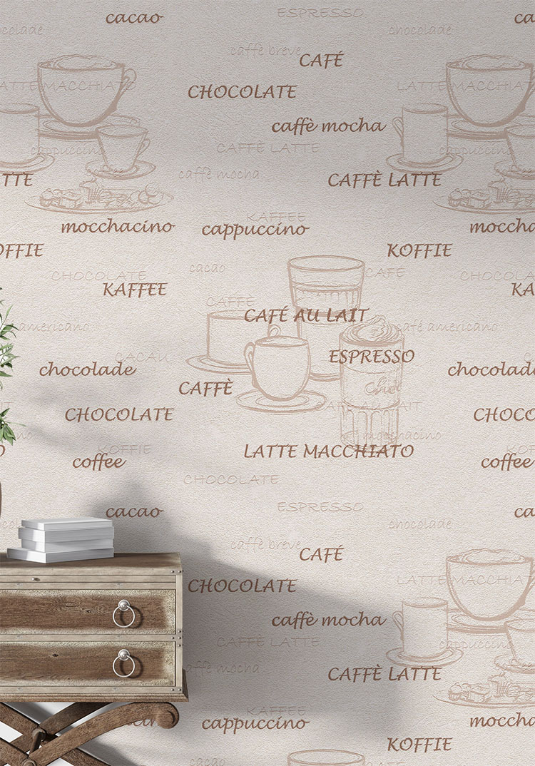 Krem Cafe Tarzi Ucuz Duvar Kagidi 53124 1371 5Jpg