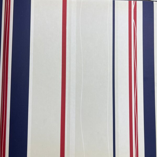 Lacivert Kirmizi Beyaz Bej Cizgili Desenli Duvar Kagidi 2867 12677 1Jpg