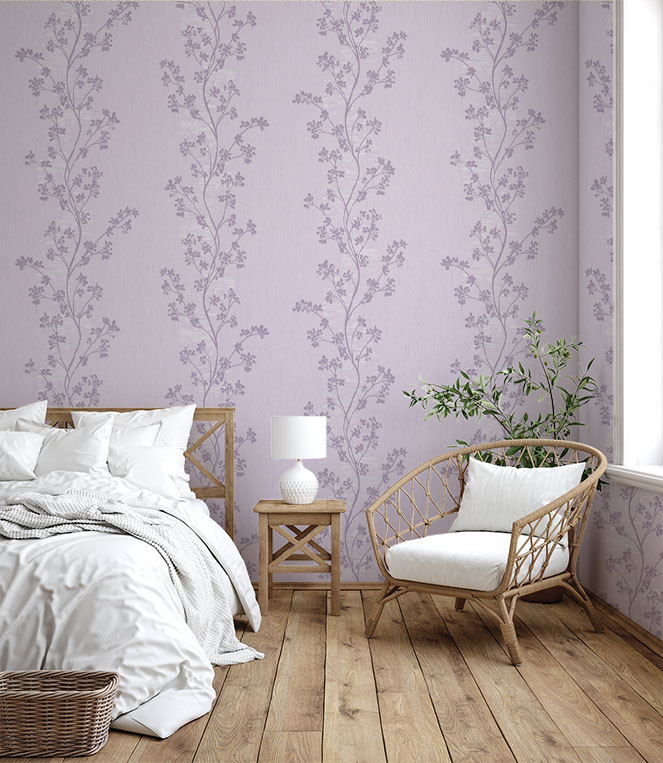 Scandinavian Farmhouse Bedroom Interior Wall Mockup 3D Render