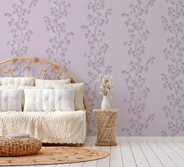Scandi Boho Style Living Room Interior Wall Mockup 3D Render