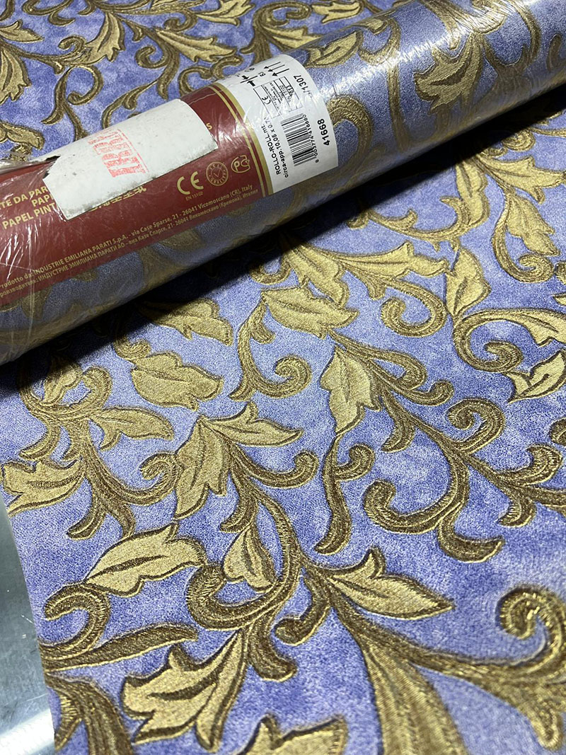 Mavi Gold Damks Desen Italyan Duvar Kagidi 41668 15211 3Jpg