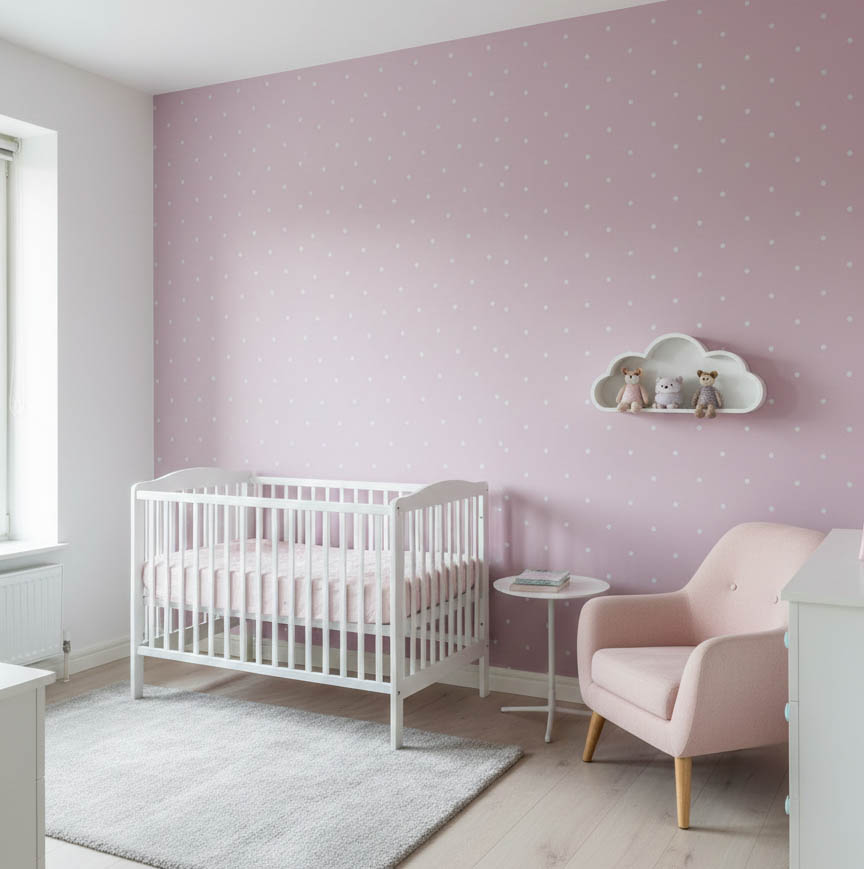 Pembe Puantiyeli 16 M2 Duvar Kagidi 1019 2 Resim2 1487Jpg