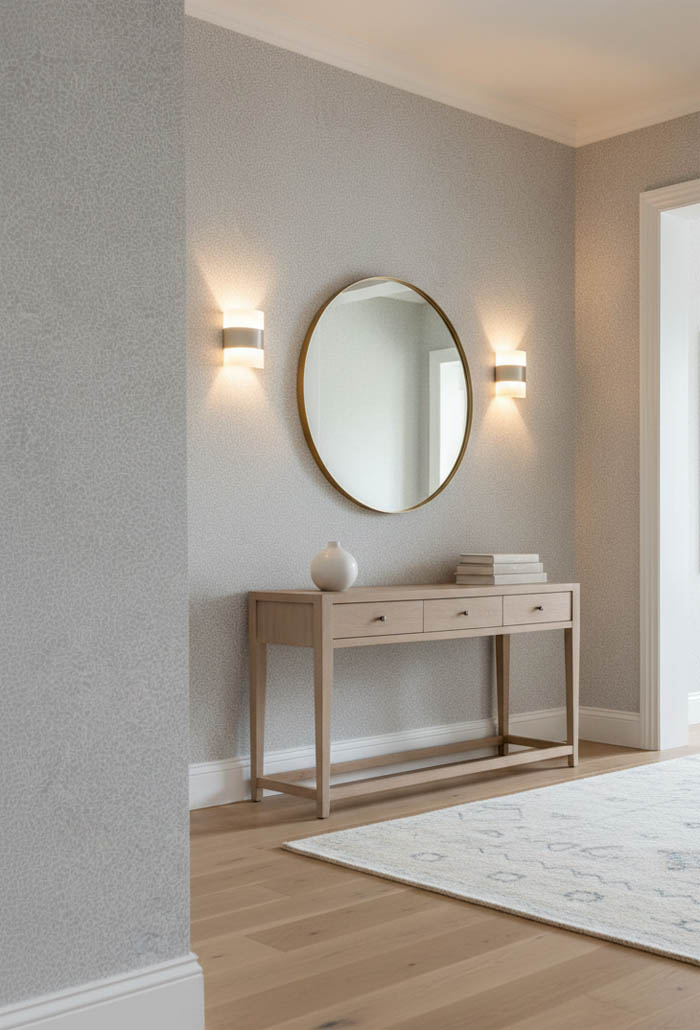 Rits Desenli Gri Banyo Mutfak Duvar Kagidi Resim4 15198Jpg