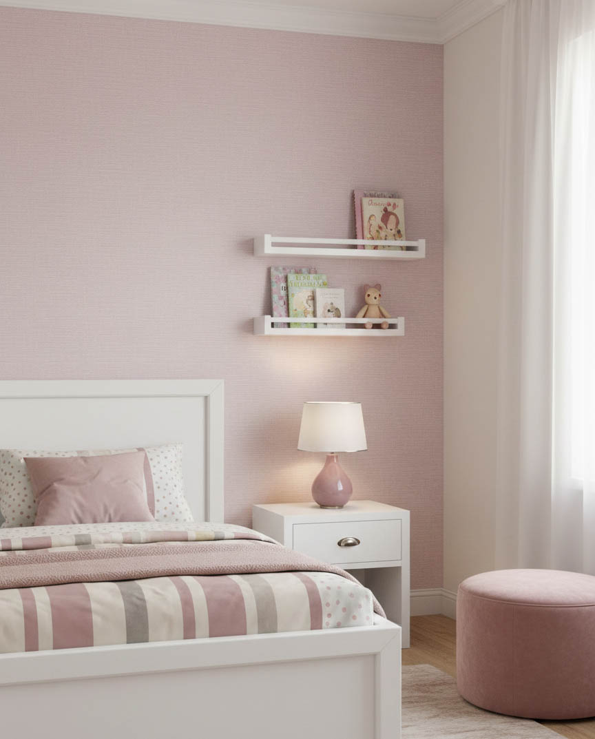 Sade Toz Pembe Dokulu 16 M2 Duvar Kagidi 5526 2 Resim3 1510Jpg