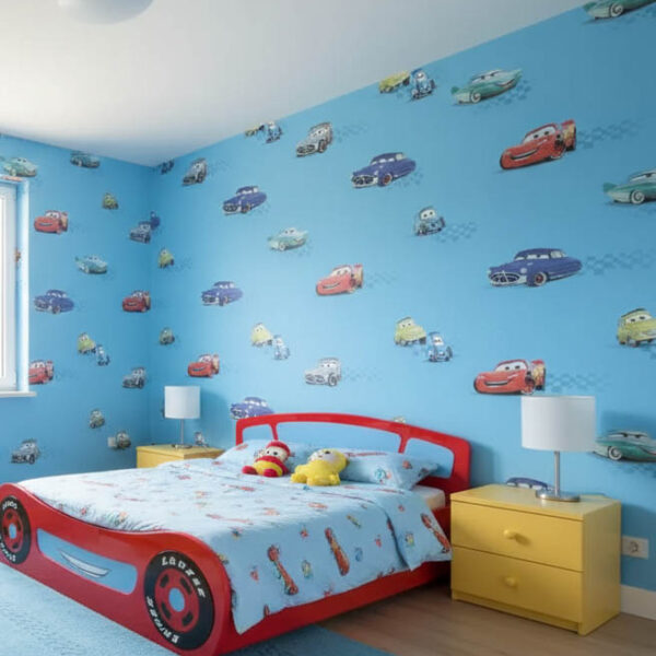 Simsek Mcqueen Arabalar Cocuk Odasi 16 M2 Duvar Kagidi 1021 1 Resim 1492Jpg