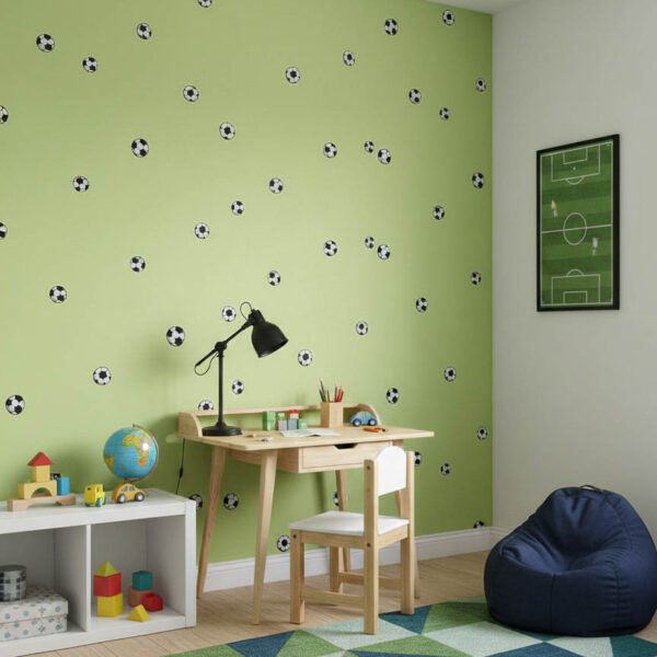 Yesil Arka Plan Futbol Topu Desen Ucuz Duvar Kagidi 217605 Resim 1344Jpg