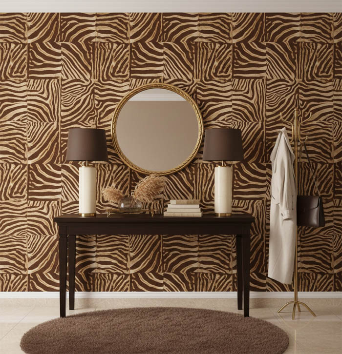 Zebra Desen Duvar Kagidi 53244 Resim2 12564Jpg